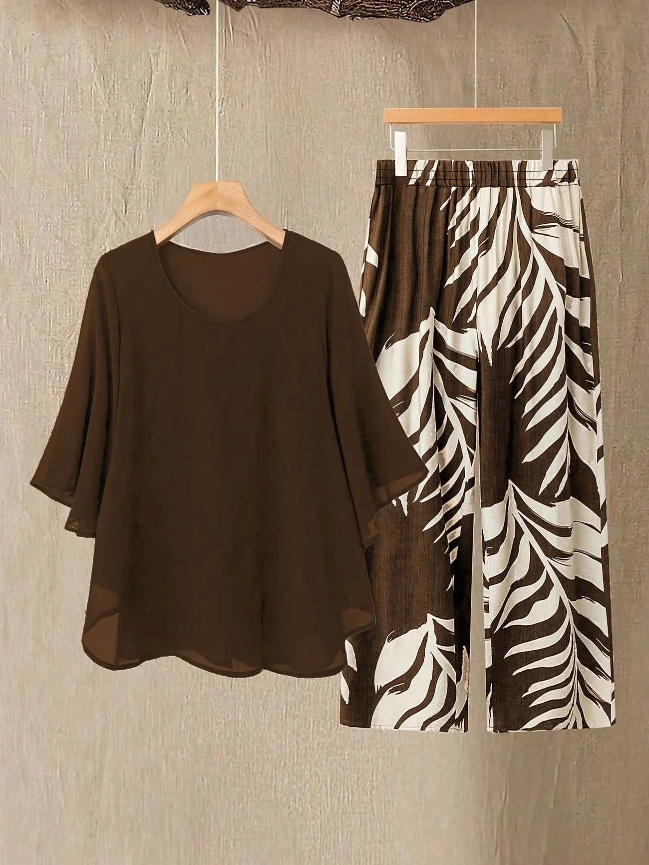 Comfort Chic: Plus-Size Shirt & Pants Set