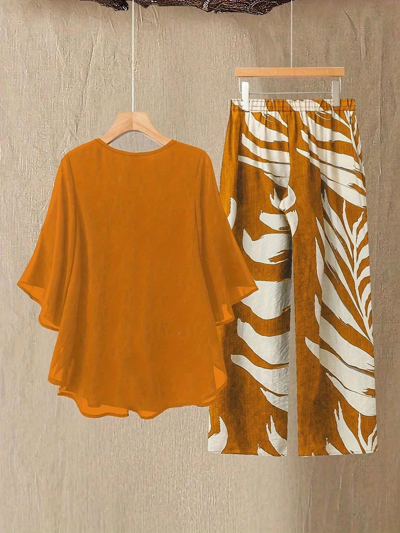 Comfort Chic: Plus-Size Shirt & Pants Set
